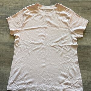 a new day Women's Short Sleeve Crewneck Tee - Pale Pink
